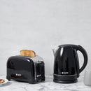 Haden Iver Black 2 Slice Toaster