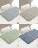 Memory Foam Bath Mat 43cm x 61cm - Assorted  Colours