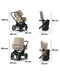 Bugaboo Donkey 5 Mono Complete - Black/Desert Taupe