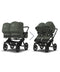 Bugaboo Donkey 5 Twin Carrycot & Seat Pushchair - Forest Green