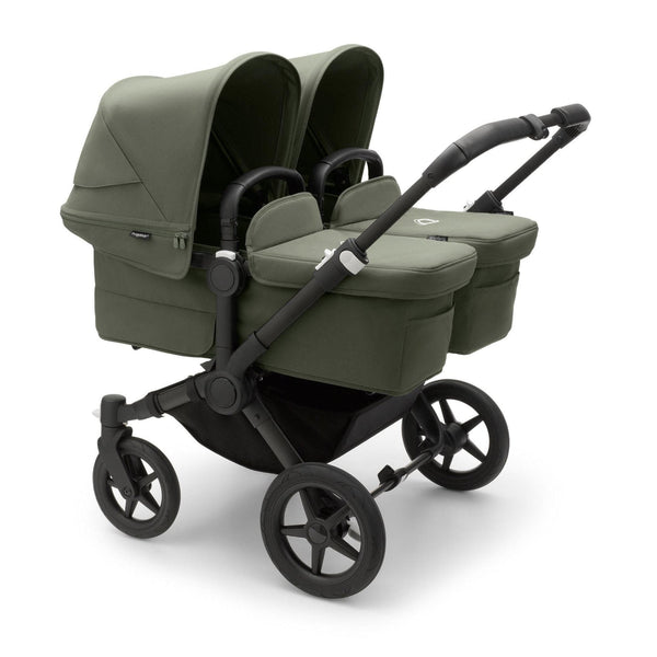 Bugaboo Donkey Twin Carrycot Seat Pushchair Forest Green