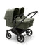 Bugaboo Donkey 5 Twin Carrycot & Seat Pushchair - Forest Green