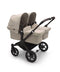 Bugaboo Donkey 5 Twin Carrycot & Seat Pushchair - Desert Taupe