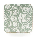 Jacquard Sage Green Coasters 4pk