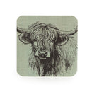 Highland Cow Coasters 4pk
