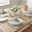 Jacquard Sage Green Placemats 4pk
