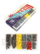 Screw & Wall Plugs Kit 230 Piece