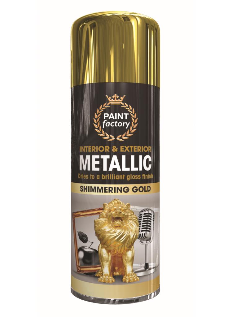 Paint Factory Metallic Gold Spray Paint 400ml