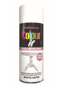 Paint Factory White Satin Spray Paint 400ml