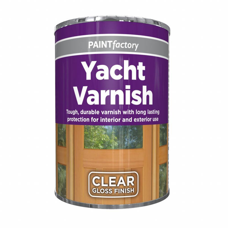Paint Factory Clear Yacht Varnish Paint Tin 300ml