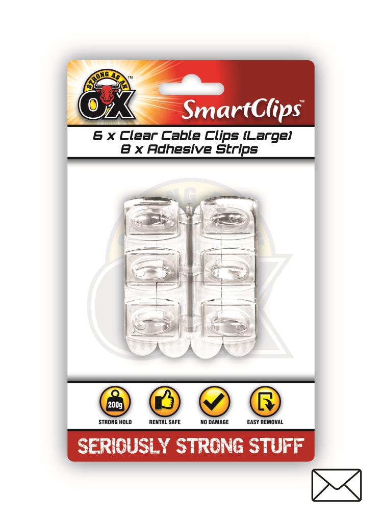 Strong As An Ox Removable Cable Clips 14pce
