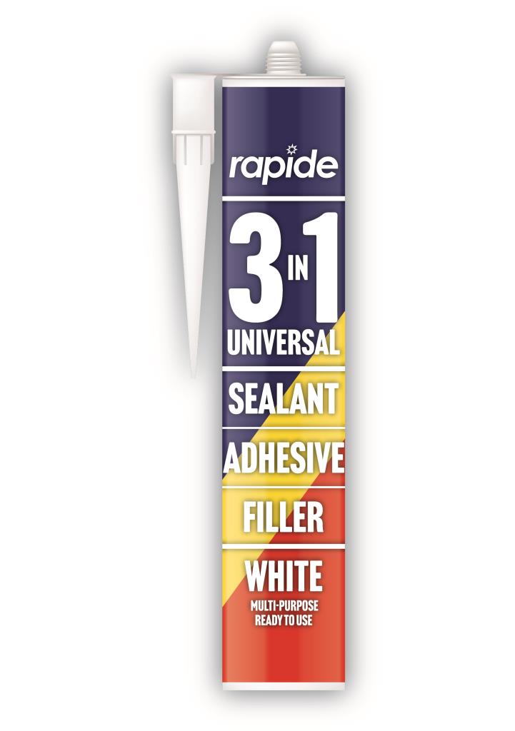 White 3 In 1 Sealant, Filler & Adhesive Cartridge 260ml