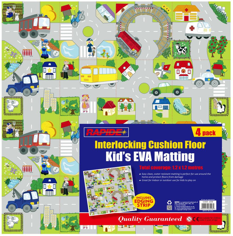 Kids EVA Floor Tiles 4pk