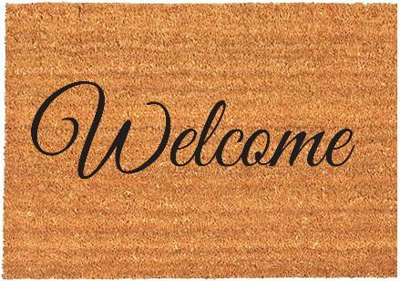 Welcome Coir Doormat 60x40cm