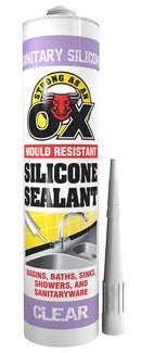 Mould Resistant Clear Silicone Sealant Cartridge 300ml