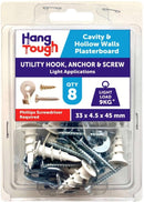 Hook & Screws 8pk