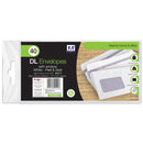 DL White Window Envelopes 40pk