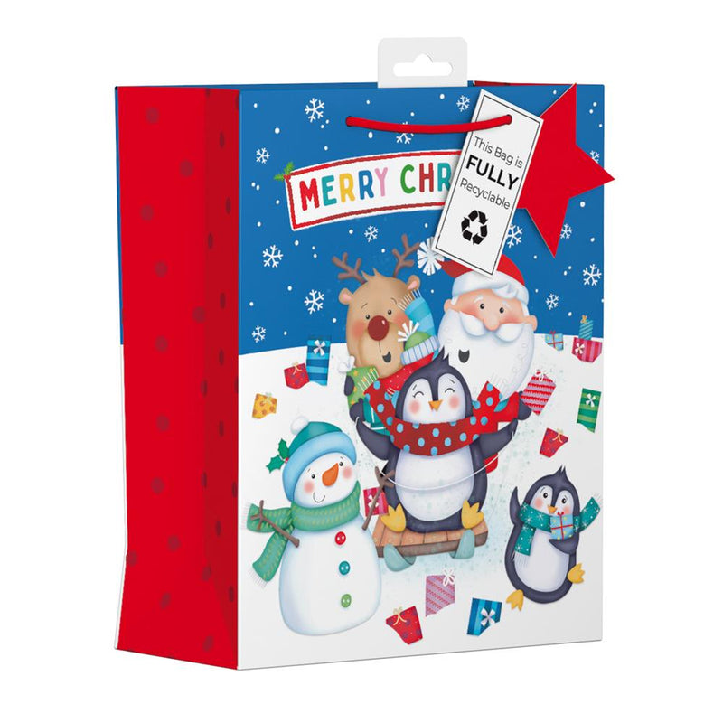 Novelty Character Christmas Gift Bag - Medium