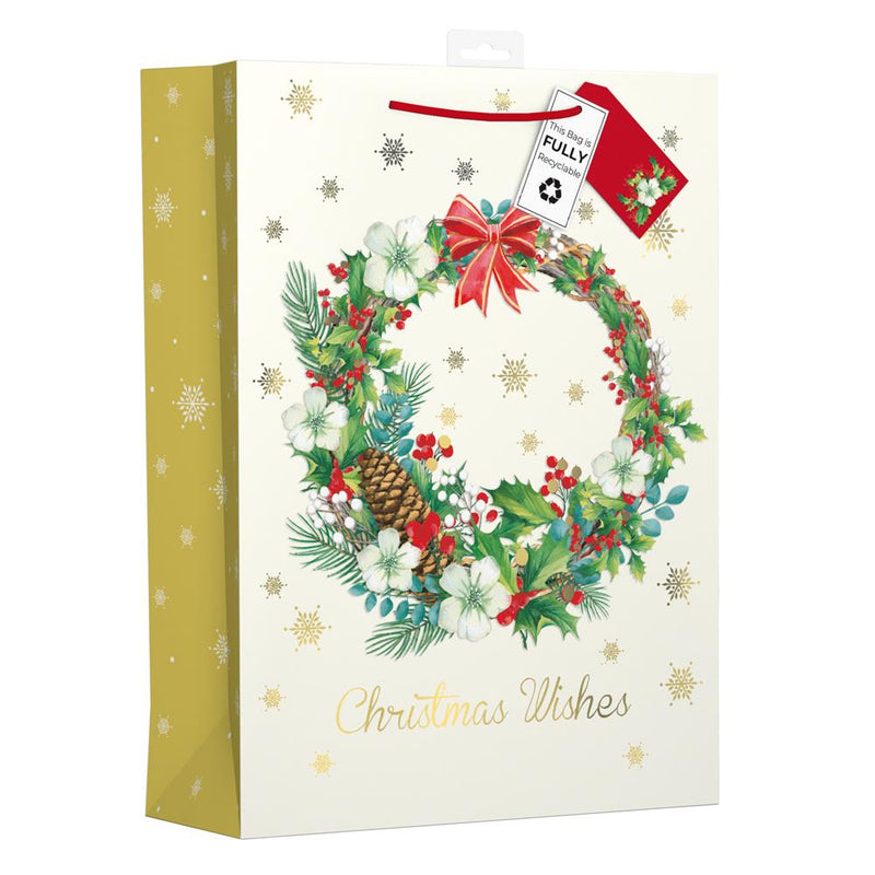 Foliage Christmas Gift Bag - Extra Large