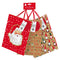 Kraft Christmas Gift Bag 3 Pack - Medium