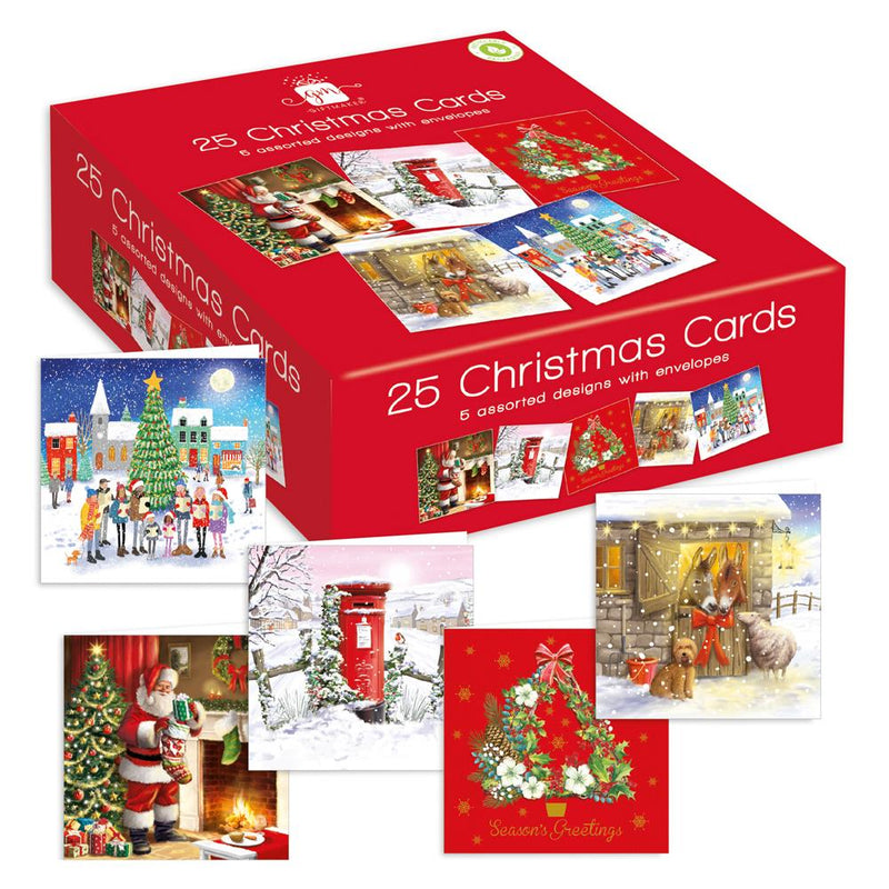 Christmas Cards 25 Pack Assorted