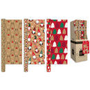 Kraft Festive Fun Christmas Gift Wrap 2m