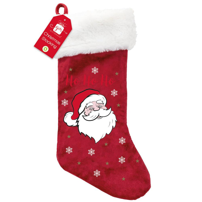 Red Velvet Santa Stocking