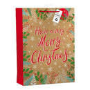 Kraft Merry Christmas Gift Bag - Extra Large