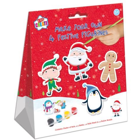 Make Your Own Christmas Figurines 4 Pack