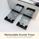 Scandi 4 Slice Toaster Matte Black with Wood Effect