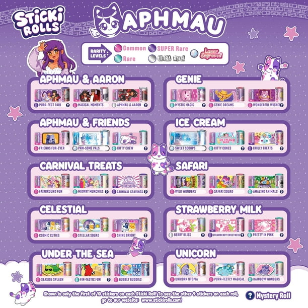 Sticki Rolls Aphmau Sticki Band Mystery Capsule – JAC Stores IOM