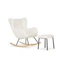 Marley Nursing Chair & Footstool - Off White