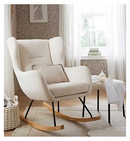 Marley Nursing Chair & Footstool - Off White