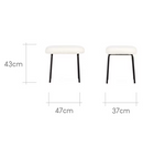 Marley Nursing Chair & Footstool - Off White