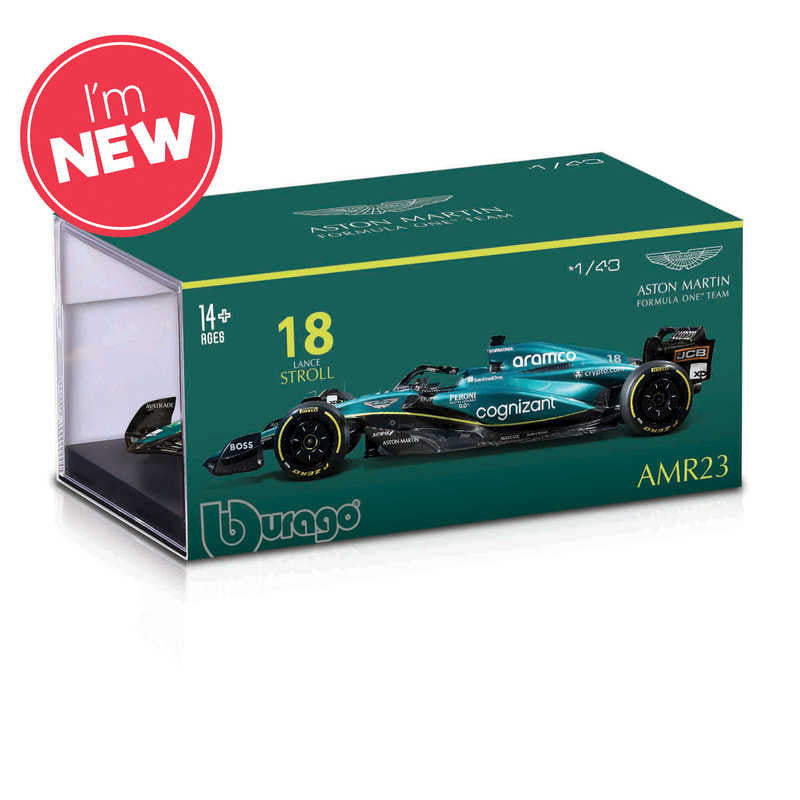 1:43 F1 Aston Martin AMR23 Alonso Model With Helmet