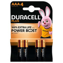 Duracell AAA Plus Power with Power Boost Actives - 4pk