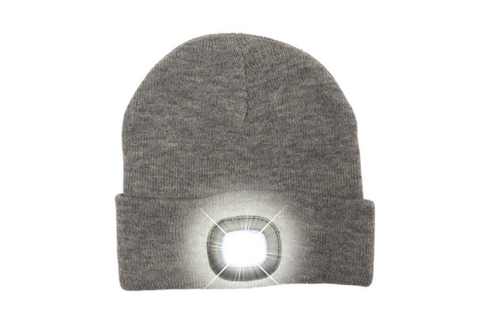 Knitted Beanie Hat With Light