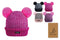 Girls Twin Bobble Hat - Assorted Colours