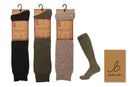 Mens Wool Welly Boot Socks - Assorted Colours