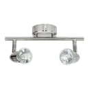 Indoor Twin Spotlight Bar - Brushed Chrome