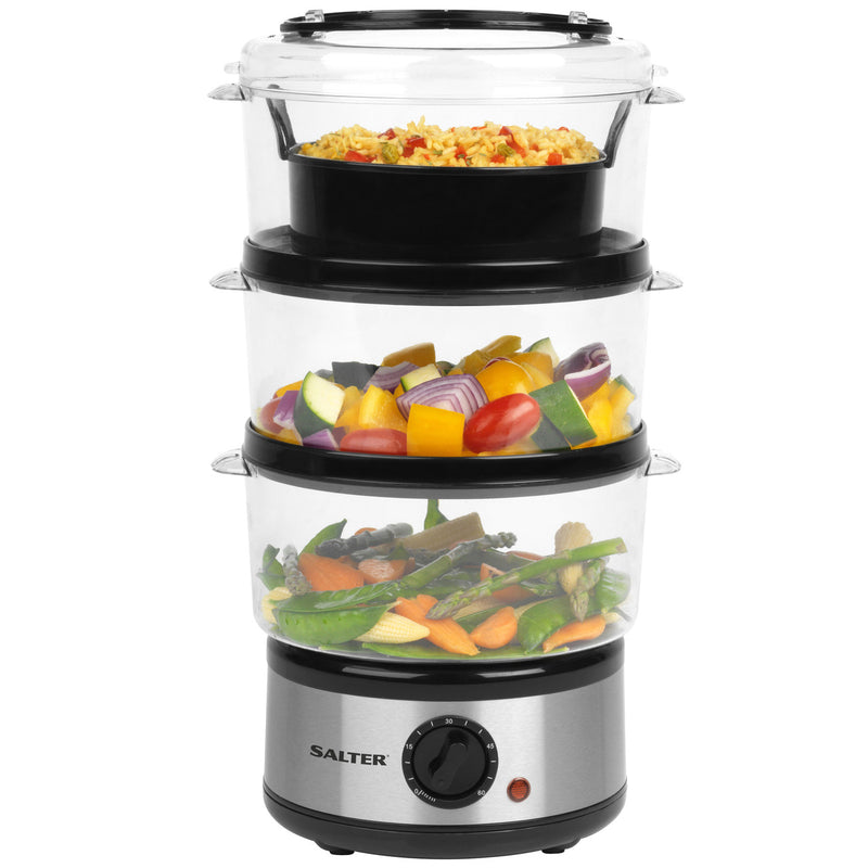 Salter 3 Tier Food Steamer 7.5L