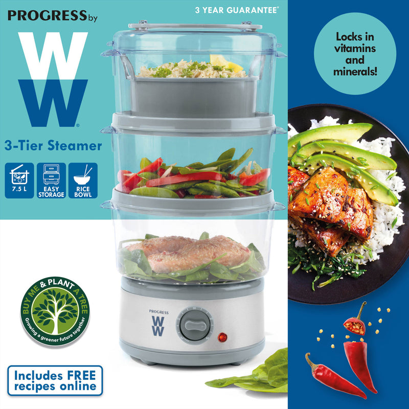 Weight Watchers 3 Tier Food Steamer 7.5L