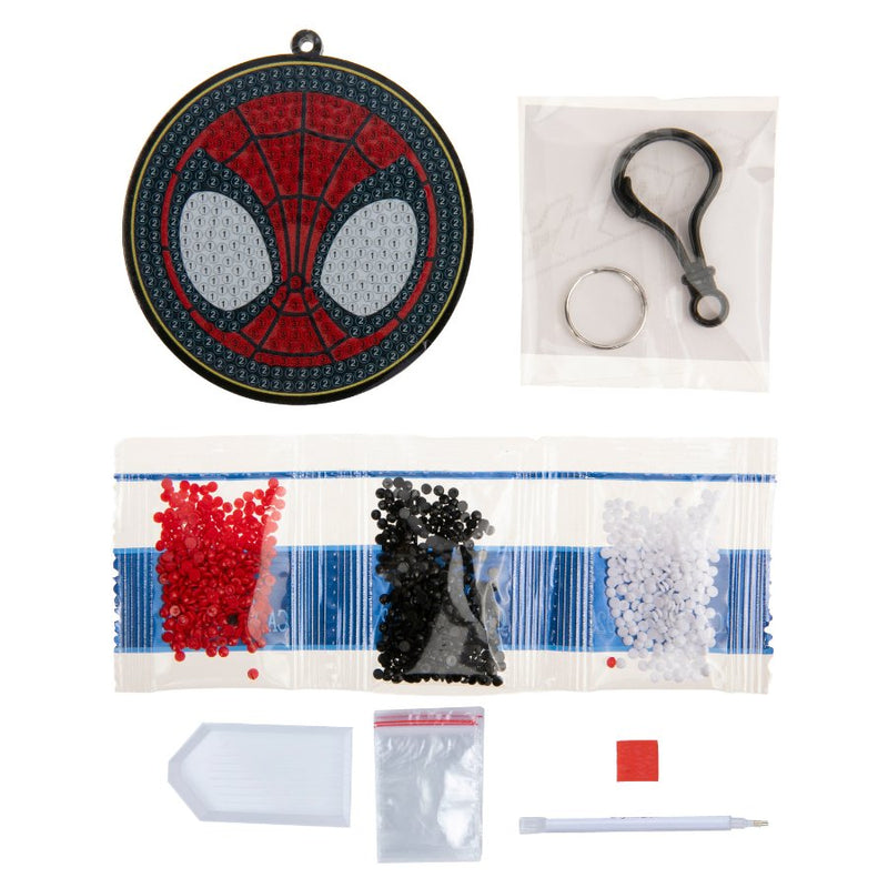 Crystal Art Bag Charm Kit - Spiderman