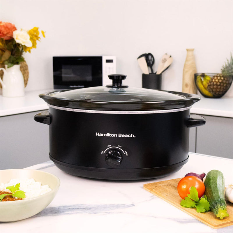 Hamilton Beach 6.5L Black Slow Cooker