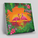 Crystal Art Kit 30cm x 30cm - Fancy Flamingos