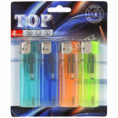 Refillable Gas Lighters 4pk