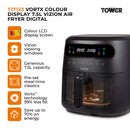 Tower Vortx 7.5L Digital Air Fryer with Colour Display