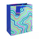 Gift Bag Large - Neon Waves