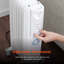 Warmlite Oil Filled Radiator With Timer 2500W