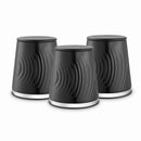 Sonar Set of 3 Canisters in Black